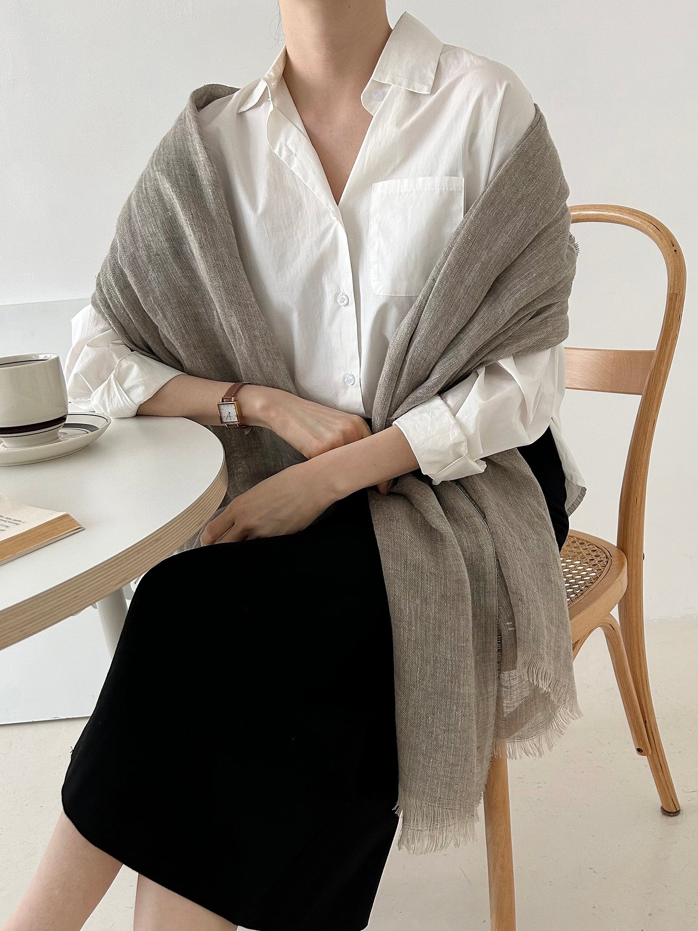 Linen Basic Full Size Scarf