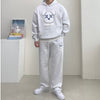 Bear Brick Fleece-Lined Sweatshirt and Pants Set