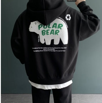 Polar Bear Hooded Zip-Up Jacket