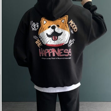 Shiba Inu Fleece-Lined Hoodie