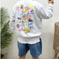 Graffiti Bearbrick Embossed Sweatshirt