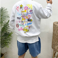 Graffiti Bearbrick Embossed Sweatshirt