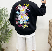 Graffiti Bearbrick Embossed Sweatshirt