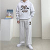 Fleece Bearbrick Handle Embroidery Hoodie Set