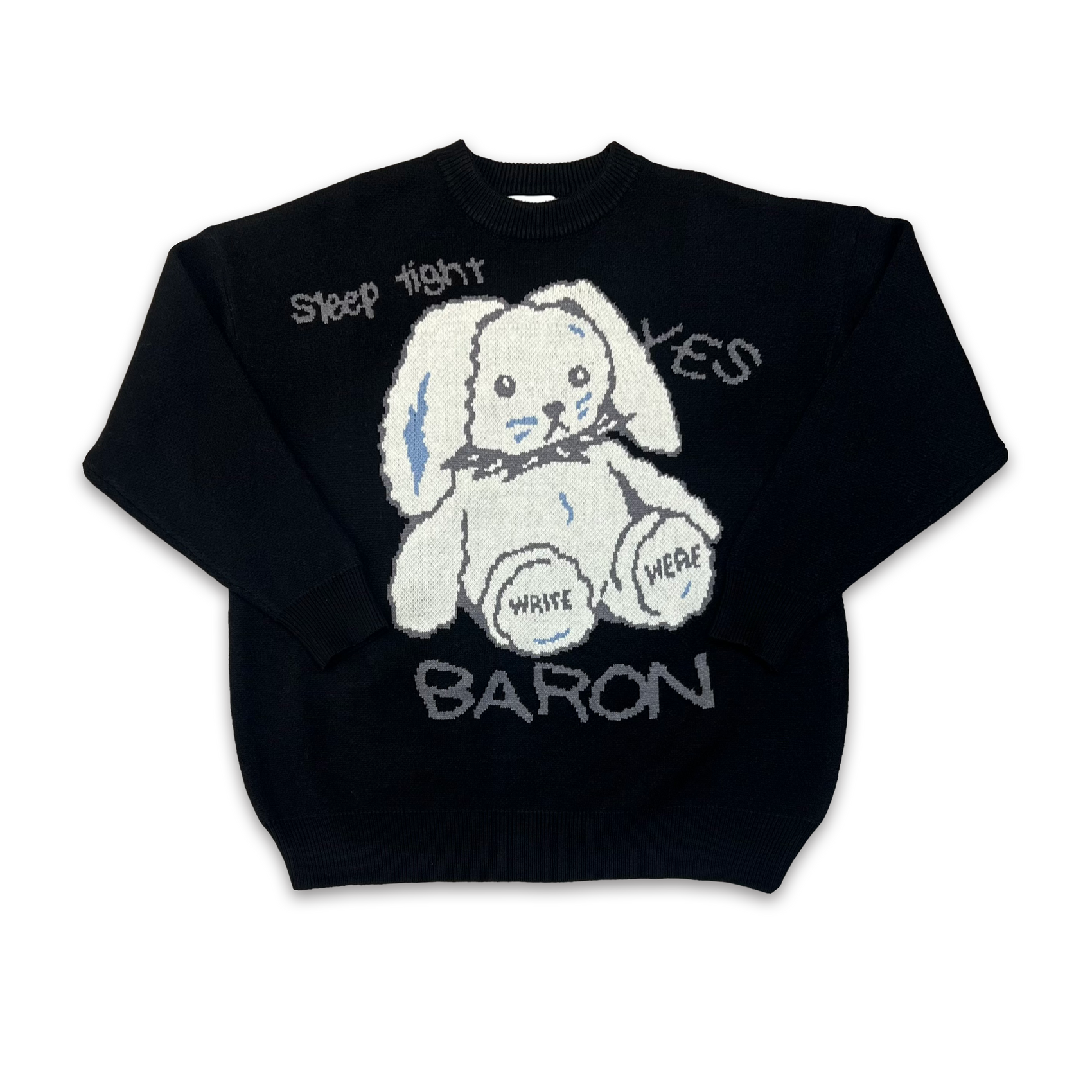 Bunny Graffiti Knit Sweater