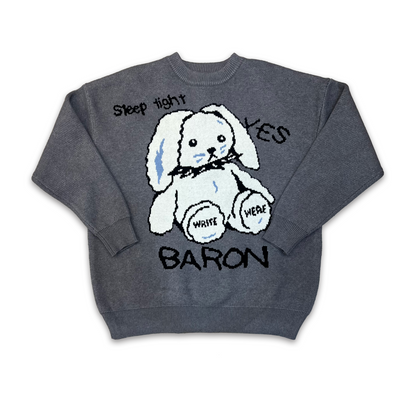 Bunny Graffiti Knit Sweater